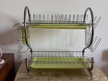 стеллаж для сушки посуды бу: Сушилка для посуды двухэтажная. В идеальном состоянии. Всё целое — 2