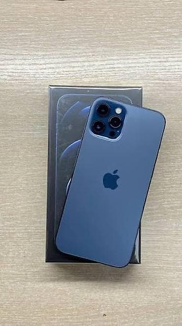 IPhone 12 Pro, Б/у, 128 ГБ, Pacific Blue, Коробка, 100 %