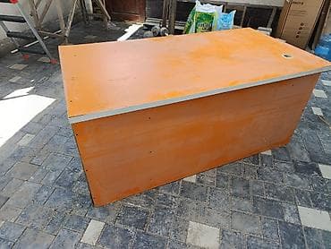 study table: Кассовый стол, 160 см* * 80 см* 72 см, Б/у — 2