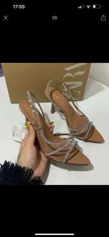 ic berlin очки: Туфли, 36, Zara, Новый, цвет - Бежевый, Самовывоз — 1