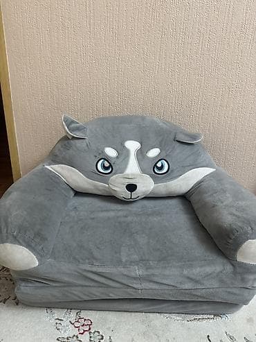 детские складные стулья: Детское раскладное кресло-кровать «Волчонок» - Формат 2-в-1: мягкое — 2