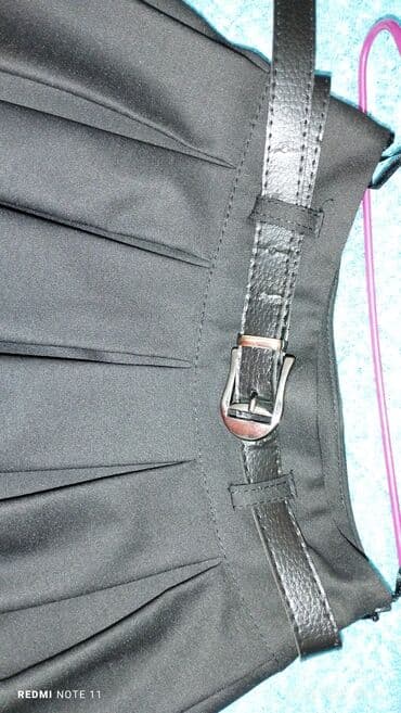 школьный фартук на прокат: Школьная форма, цвет - Черный, Б/у — 2