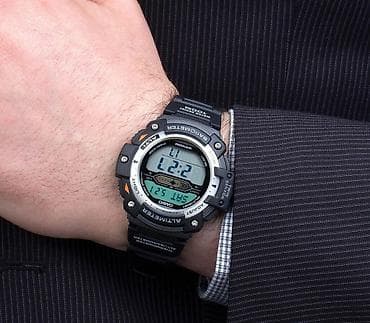 часы стенные: Спортивные часы часы, Casio (G-Shock), Альтиметр, Барометр, Таймер и секундомер, Водонепроницаемые, Оригинал, Унисекс, Б/у — 1