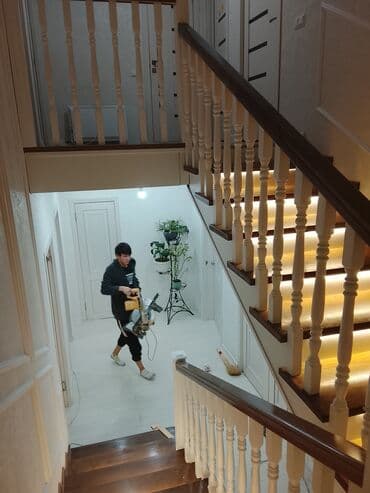 лесница перила: Деревянная лестница Для дома, Форма лестницы: Прямая, Стиль: Классический — 24