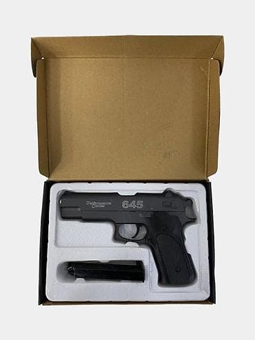 огнестрел: Игрушечный пистолет AirSoft Gun K6D (модель «645») - Тип: пружинный — 2