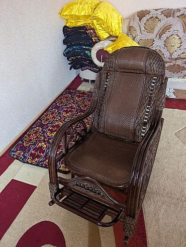 кой союшка: Кресла-качалка, Новый, Самовывоз, цвет - Коричневый — 2