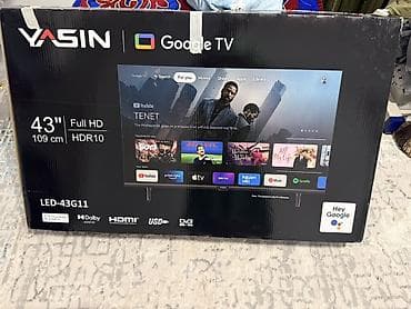 xcan cob 3: Телевизор YASIN 43" (109 см) с Google TV Новый Основные — 1