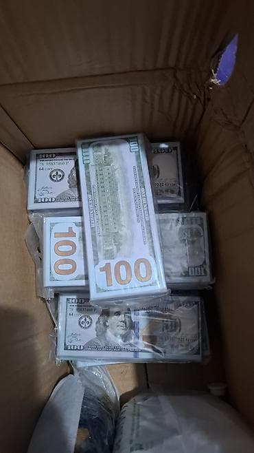 пачка денег: Набор реквизитных купюр «$100» для кино и фото - Тип: бутафорские — 2