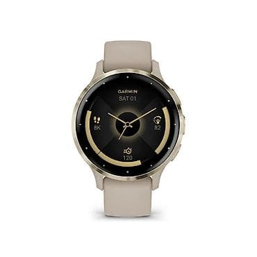 nokia 88: Смарт‑часы Garmin Venu 3S с круглым AMOLED‑дисплеем и золотистым — 2