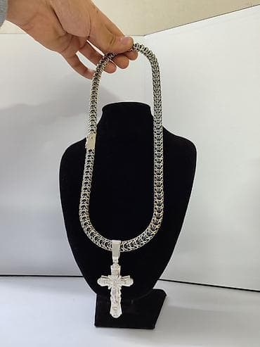 zara mango: Кулон, Проба 925, Без вставки, Форма: Крестик — 5