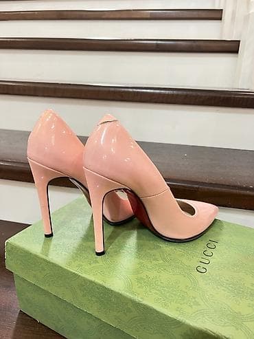 Кроссовки и спортивная обувь: Кроссовки, 37, Gucci, Б/у, цвет - Розовый, Платная доставка — 2