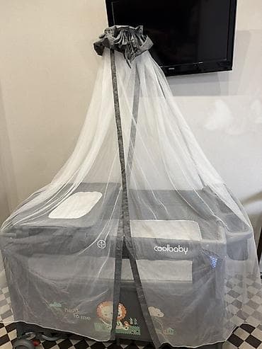 манеж с люлькой: Манеж-кровать, Новый, Раскладной — 1