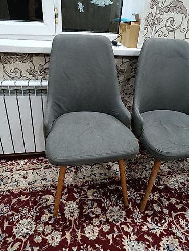 Офис эмереги: Ашкана үчүн отургуч, Жыгач, түсү - Боз — 2