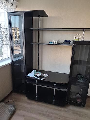Стенка-шкаф, Тип стенки-шкафа: Модульная, Для зала, Особенности: С отделением под телевизор — 1