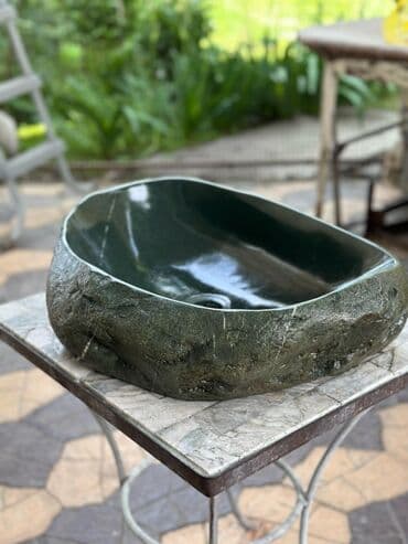 аквариум круглый: Раковина для ванной, Круглая форма, Материал: Камень, Размер: 6 x 4 см — 8