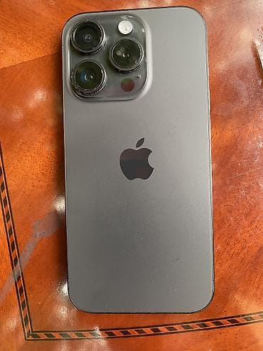 apple iphone 13 pro: IPhone 15 Pro, Б/у, 128 ГБ, Black Titanium, Защитное стекло, 81 % — 4