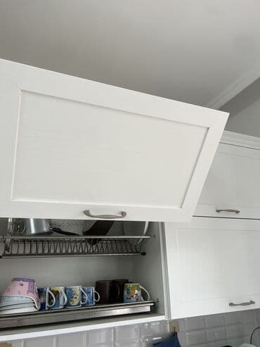 дешевая кухонная мебель от производителя: Кухонный гарнитур, цвет - Белый, МДФ — 4