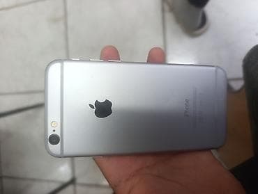 IPhone 6, Б/у, 64 ГБ, Серебристый, Чехол, 100 %