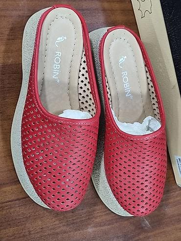 сменная обувь: Женские сабо ROBIN - Материал верха: натуральная кожа (перфорация по — 4