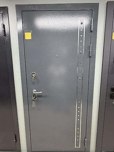 Двери для домов и квартир, Металлическая, Одностворчатая, цвет - Серый