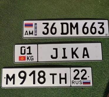 изготовление бирок: Изготовление Дубликатов 3 д номера Гос номер старого образца (4 цифры) — 11