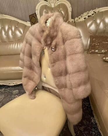 шуба кроликовая: Шуба, Норка, Короткая модель, M — 1