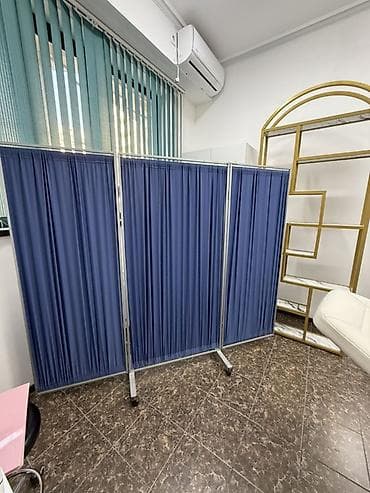 ширмы: Ширма, перегородка Материал: Ткань, Колличество секций: 3, На колесиках, Для салона — 1