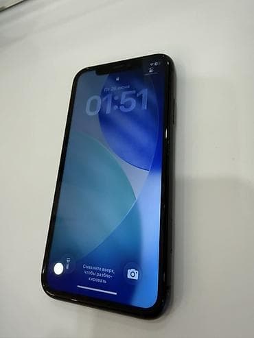 IPhone 11, Б/у, 128 ГБ, Черный, Кабель, Коробка, 74 %