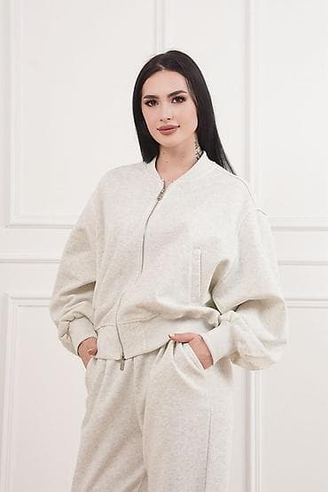 курты: Женский спортивный костюм из плотного хлопка двухнитка — 6