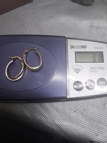 Личные вещи: Серьги-кольца из комбинированного золота 585пр (двухцветные: красный и — 2