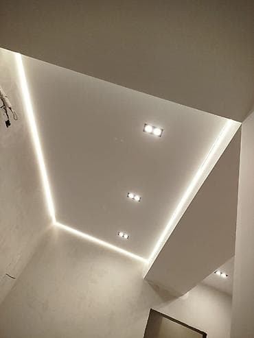 электро м: Натяжной потолок Матовое Монтаж — 8