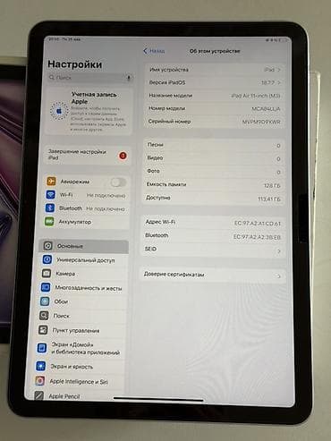 ipad на запчасти: Планшет, Apple, память 128 ГБ, 10" - 11", Wi-Fi, Классический цвет - Фиолетовый — 3
