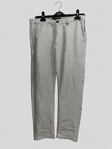 холодок брюки: Мужские лён брюки-чино Climber by Cuno - Модель: Chino Relaxed Fit — 1