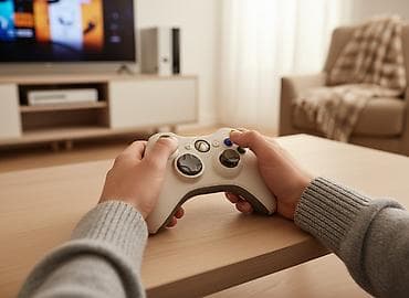 Беспроводной геймпад Microsoft Xbox 360 (белый). - Оригинальный