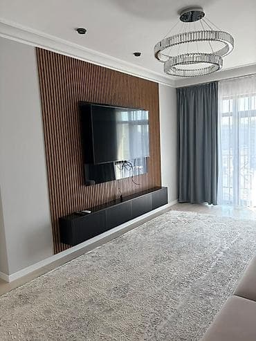 дизайнерская: 2 комнаты, 80 м², Асанбай мкр Элитка, 10 этаж, Дизайнерский ремонт — 2