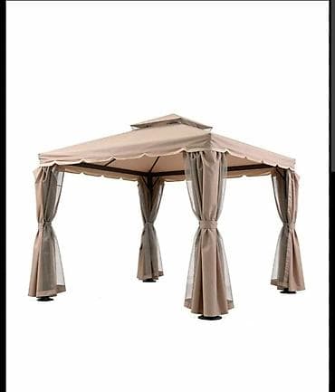 от насекомых: Садовая беседка-шатёр с москитными сетками - Форма — 1