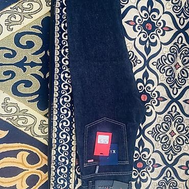 смирительная рубашка: Джинсы KitoN, темно-синий индиго. - Классический прямой крой. - — 1