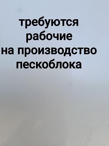 Вакансия: рабочие на производство пескоблока, обязательно с опытом at lalafo.kg Вакансия: рабочие на производство пескоблока, обязательно с опытом