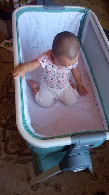 стульчик для новорожденных 3 в 1: Люлька, Новый, Колыбель, Металл, цвет - Зеленый — 3