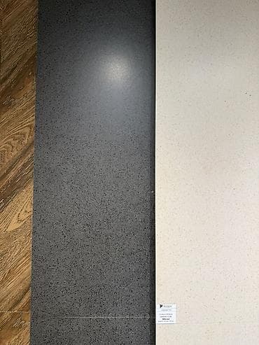 silver kitchen: - Форматы: крупноформатные плиты 1200х600 мм (на фото — образцы разных — 1