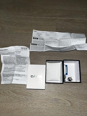 Аксессуары: Классические часы часы, Casio, Латунь, Япония, Водонепроницаемые, Оригинал, Мужские, Б/у — 4