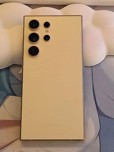 Samsung Galaxy S24 Ultra, Колдонулган, 512 ГБ, түсү - Сары, 1 SIM, eSIM