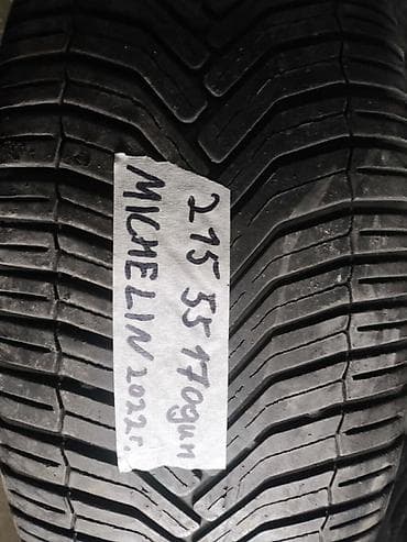 Шины 215 / 55 / R 17, Всесезонная, Б/у, 1 шт, Легковые, Michelin