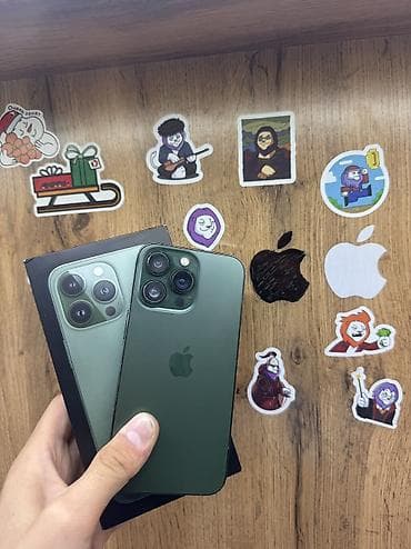 galaxy 20: IPhone 13 Pro, Б/у, 256 ГБ, Alpine Green, Защитное стекло, Чехол, Коробка, 100 % — 1
