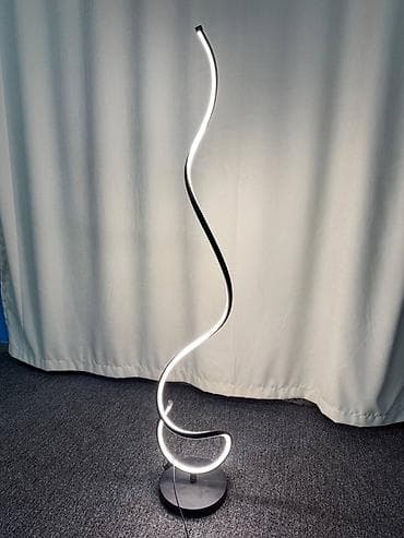 study lamp: Напольный LED-светильник «Волна» - Дизайн: изогнутая монохромная — 5