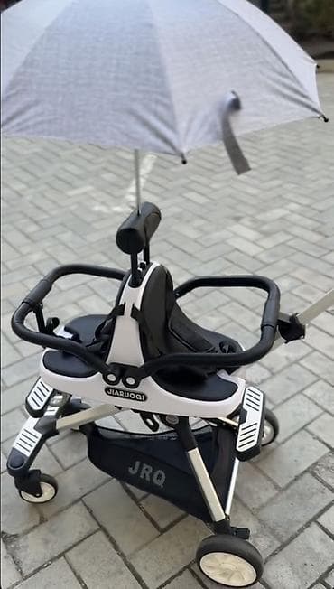 продаю велоколяска: Детская прогулочная тележка/коляска Jiaruoqi с сиденьями для двоих - — 3