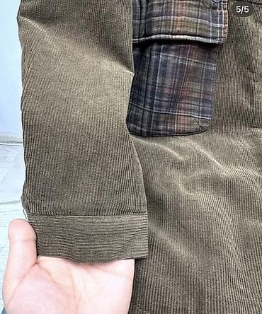 бу адежда: Вельветовая куртка-рубашка с подкладкой - Материал: плотный вельвет с — 1