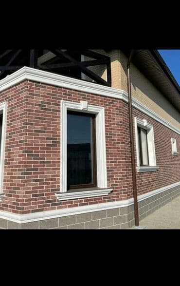 конструктор дом: Фасадные работы “под кирпич” — декоративная штукатурка/окраска с — 14