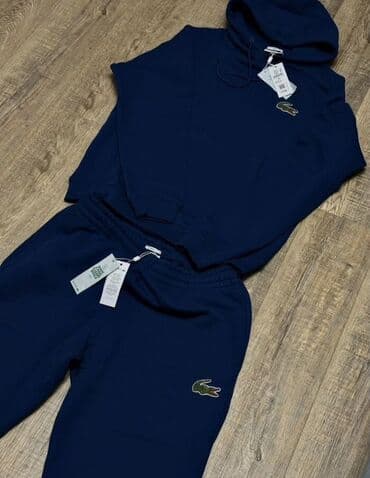 с связи с переездом: Мужская толстовка, L, Lacoste, Новый, цвет - Синий, Самовывоз — 2