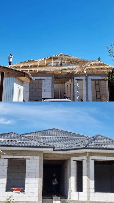 план дома: Кровельные работы под ключ Крыша жабабыз бардык турун. - — 2